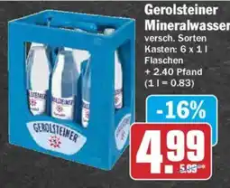 AEZ Gerolsteiner Mineralwasser Angebot