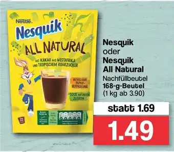 Famila Nord West Nesquik oder Nesquik All Natural 168g Beutel Angebot