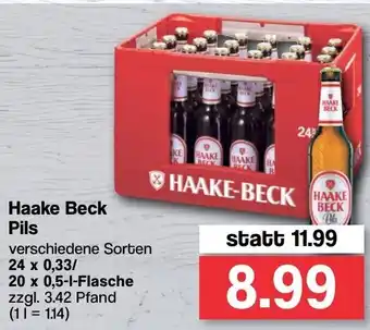 Famila Nord West Haake Beck Pils 24x0,33/20x0,5L Angebot