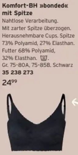 Tchibo Komfort-BH bonded mit Spitze Angebot