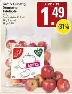 WEZ Gut & Günstig Deutsche Tafeläpfel Angebot