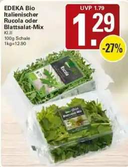 WEZ EDEKA Bio Italienischer Rucola oder Blattsalat-Mix Angebot
