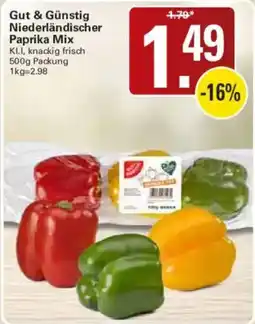 WEZ Gut & Günstig Niederländischer Paprika Mix Angebot
