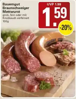 WEZ Bauerngut Braunschweiger Mettwurst Angebot