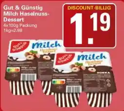WEZ Gut & Günstig Milch Haselnuss-Dessert Angebot