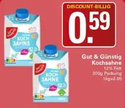 WEZ Gut & Günstig Kochsahne Angebot