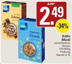 WEZ Kölln Müslis Angebot