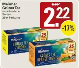 WEZ Meßmer Grüner Tee Angebot