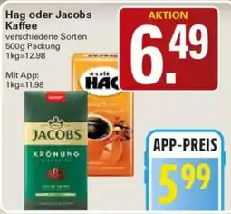 WEZ Hag oder Jacobs Kaffee Angebot