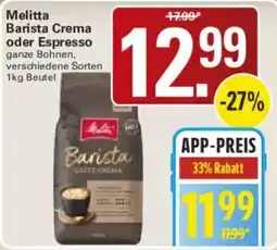 WEZ Melitta Barista Crema Angebot