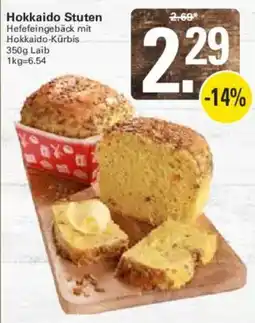 WEZ Hokkaido Stuten Hefefeingebäck mit Hokkaido-Kürbis Angebot