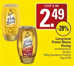 WEZ Langnese Flotte Biene Honig Angebot