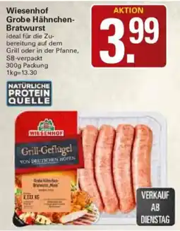 WEZ Wiesenhof Grobe Hähnchen-Bratwurst Angebot