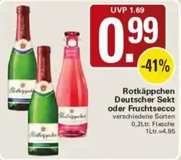 WEZ Rotkäppchen Deutscher Sekt oder Fruchtsecco Angebot