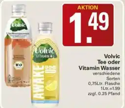 WEZ Volvic Tee oder Vitamin Wasser Angebot