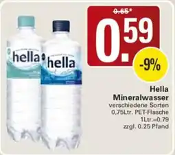 WEZ Hella Mineralwasser Angebot