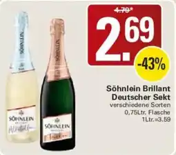 WEZ Söhnlein Brillant Deutscher Sekt Angebot