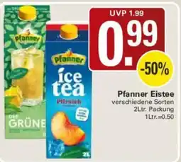 WEZ Pfanner Eistee Angebot