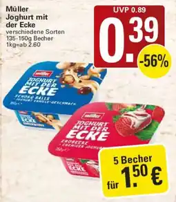 WEZ Müller Joghurt mit der Ecke Angebot