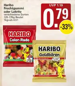 WEZ Haribo Fruchtgummi oder Lakritz Angebot