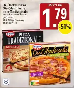 WEZ Dr. Oetker Pizza Die Ofenfrische oder Tradizionale Angebot