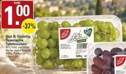 WEZ Gut & Günstig Spanische Tafeltrauben Angebot