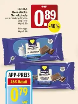 WEZ EDEKA Herzstücke Schokolade Angebot