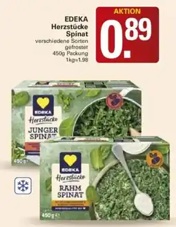 WEZ EDEKA Herzstücke Spinat Angebot