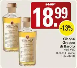WEZ Sibona Grappa di Barolo Angebot