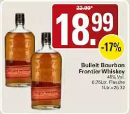 WEZ Bulleit Bourbon Frontier Whiskey Angebot