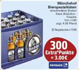 WEZ Mönchshof Bierspezialitäten Angebot