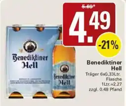 WEZ Benediktiner Hell Angebot