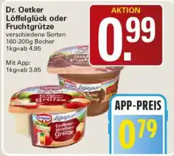 WEZ Dr. Oetker Löffelglück oder Fruchtgrütze Angebot