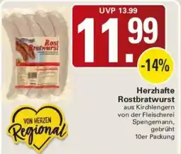 WEZ Herzhafte Rostbratwurst Angebot