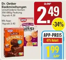 WEZ Dr. Oetker Backmischungen Angebot