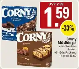 WEZ Corny Müsliriegel Angebot
