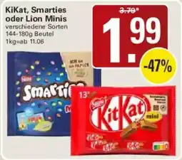 WEZ KitKat, Smarties oder Lion Minis Angebot