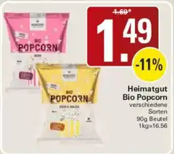 WEZ Heimatgut Bio Popcorn Angebot