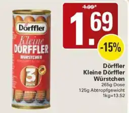 WEZ Dörrfler Kleine Dörrfler Würstchen Angebot