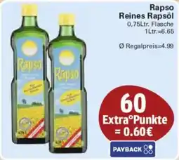 WEZ Rapso Reines Rapsöl Angebot