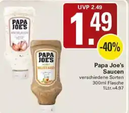 WEZ Papa Joe's Sauzen Angebot