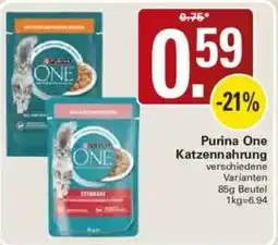 WEZ Purina One Katzenfutter Angebot