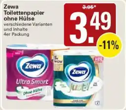 WEZ Zewa Toilettenpapier ohne Hülse Angebot