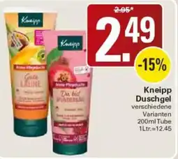 WEZ Kneipp Duschgel Angebot