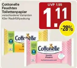 WEZ Cottonelle Feuchtes Toilettenpapier Angebot