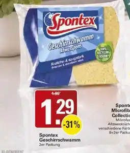 WEZ Spontex Geschirrschwamm Angebot