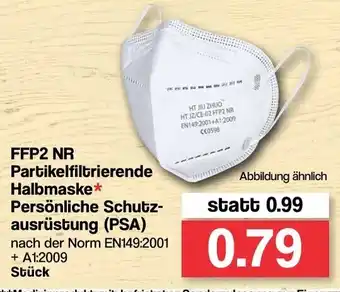 Famila Nord West FFP2 NR Partikelfiltrierende Halbmaske Persönliche Schutzausrüsting (PSA) Angebot