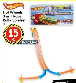 TEDi Hot Wheels 3 in 1 Race Rally Spielset Angebot