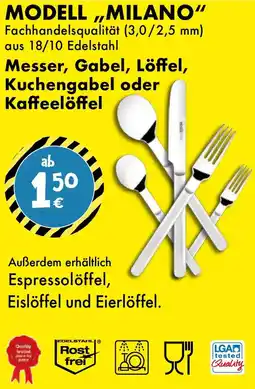 TEDi Messer, Gabel, Löffel, Kuchengabel oder Kaffeelöffel Angebot