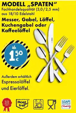 TEDi Messer, Gabel, Löffel, Kuchengabel oder Kaffeelöffel Angebot
